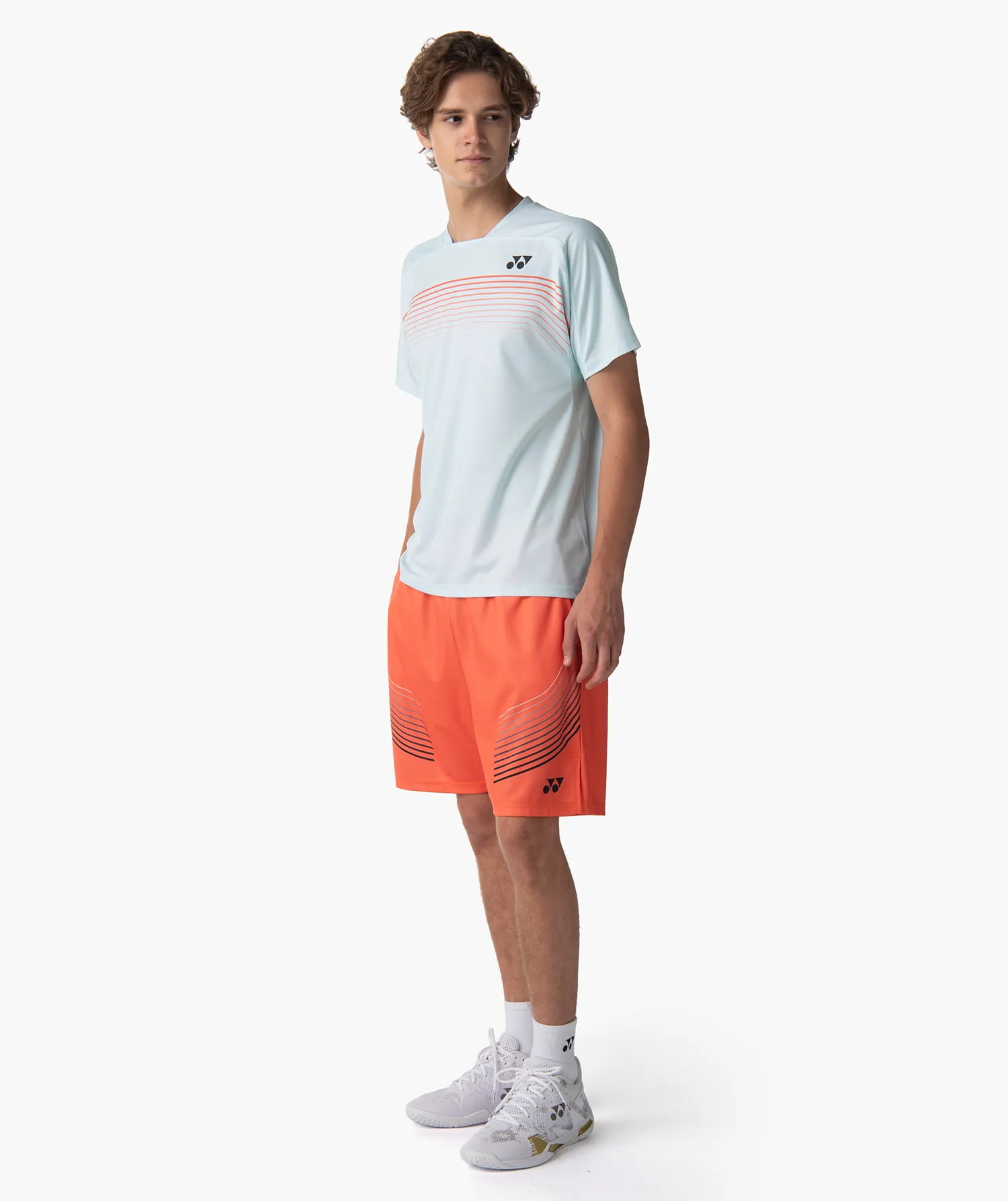 YONEX 10727 Men´s Crew Neck Shirt - Practice - Ice Blue - XL