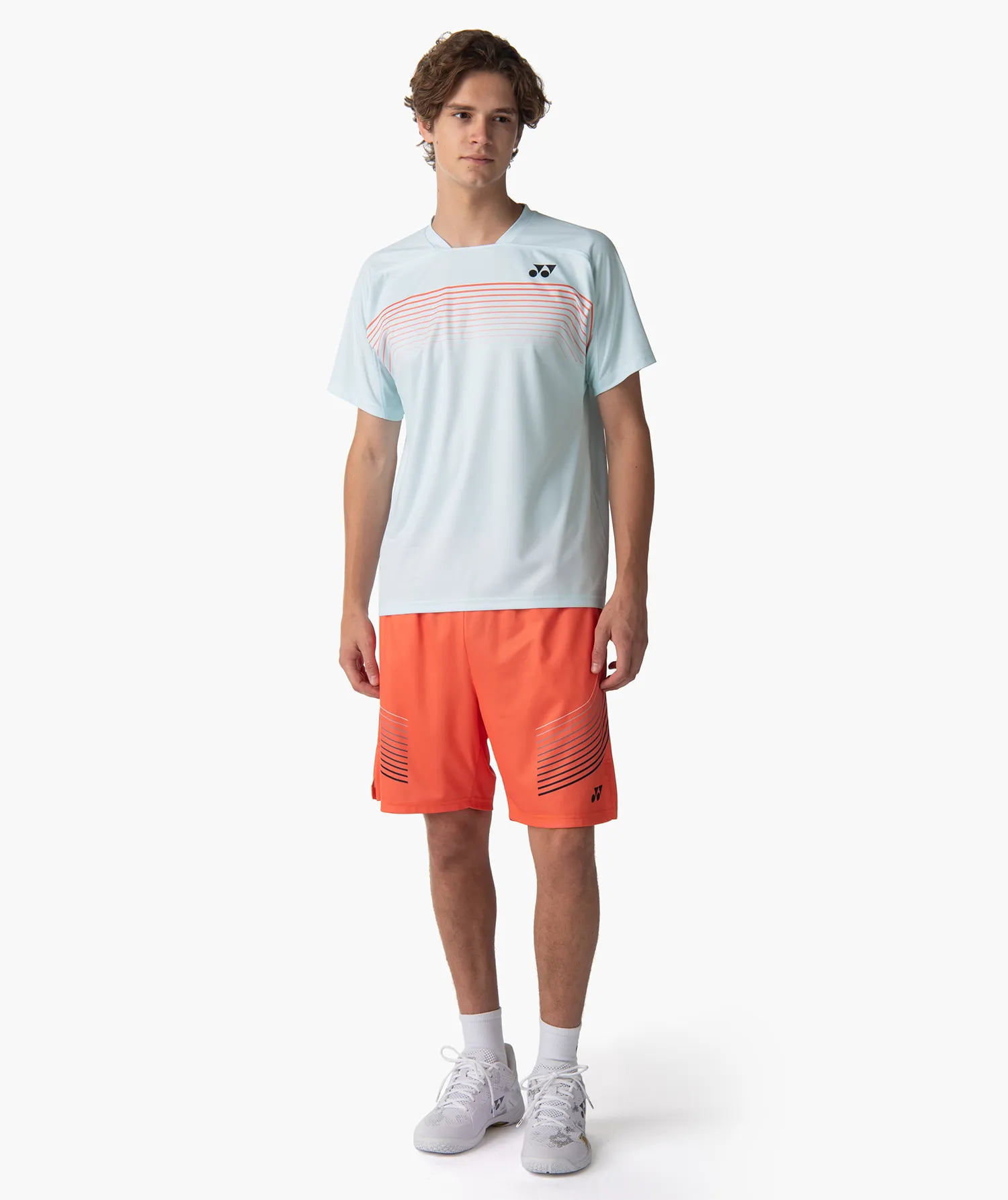YONEX 10727 Men´s Crew Neck Shirt - Practice - Ice Blue - XL