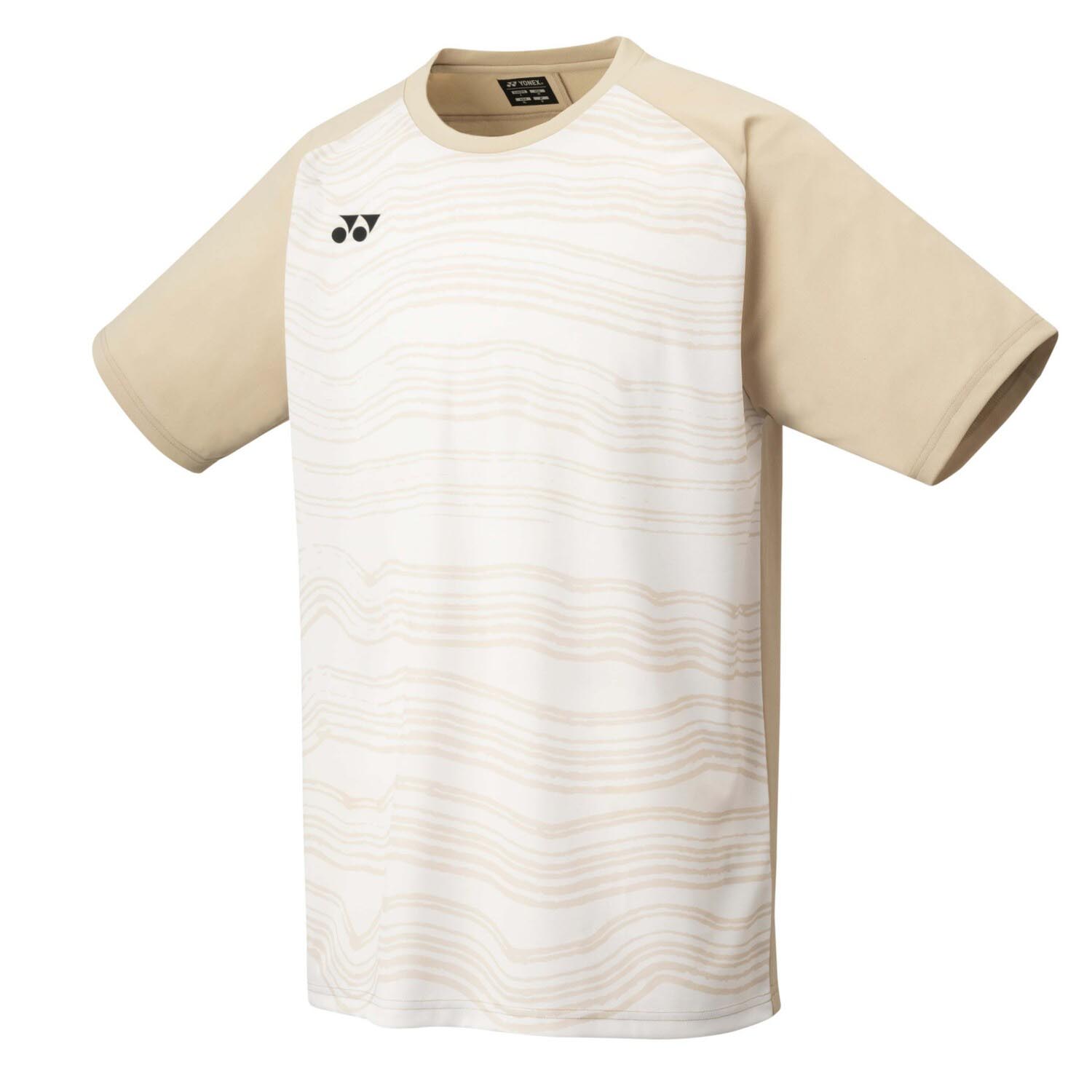 YONEX YM0050 Men’s Crew Neck T-Shirt XL - Beige YONEX YM0050 Men’s Crew Neck T-Shirt XL - Beige