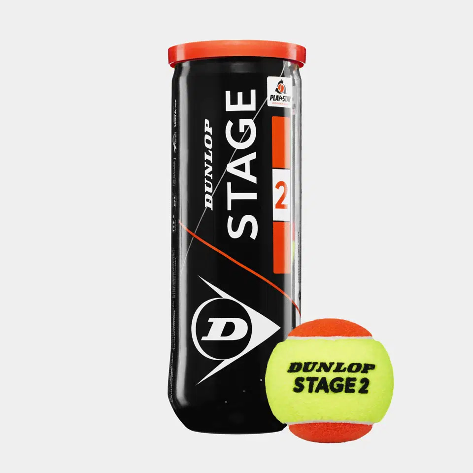 DUNLOP Methodik Tennisball Stage 2 Orange - 3-Dose