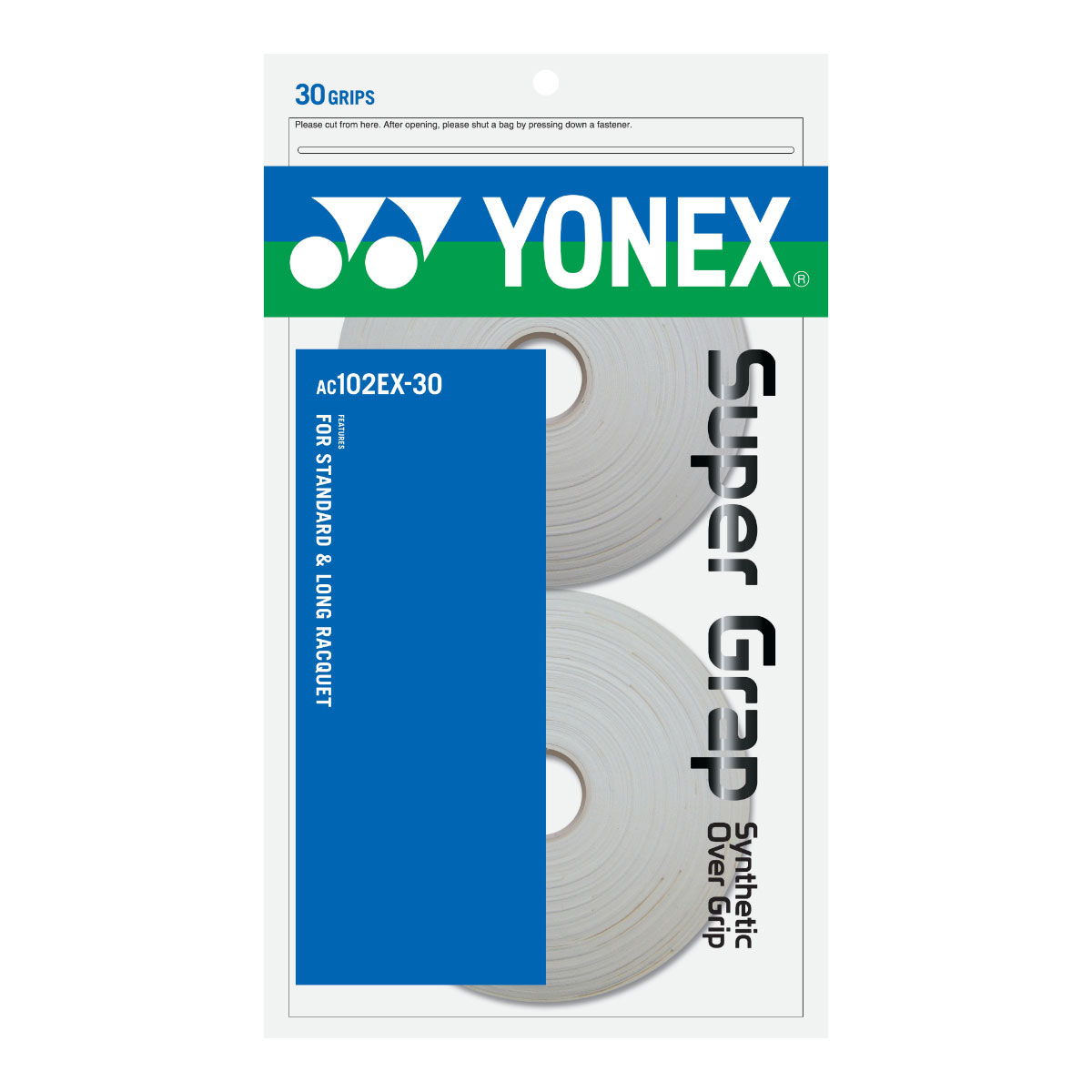 YONEX Super Grap Synthetic Over Grip 30 Stk. - Weiß