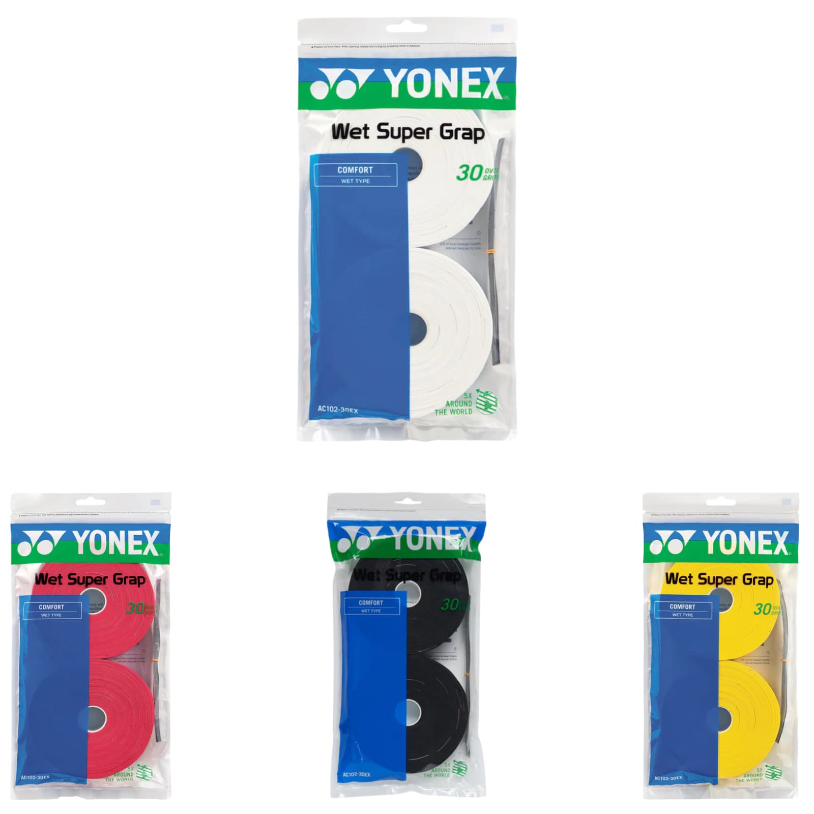 YONEX Wet Super Grap (30-er Pack) AC102