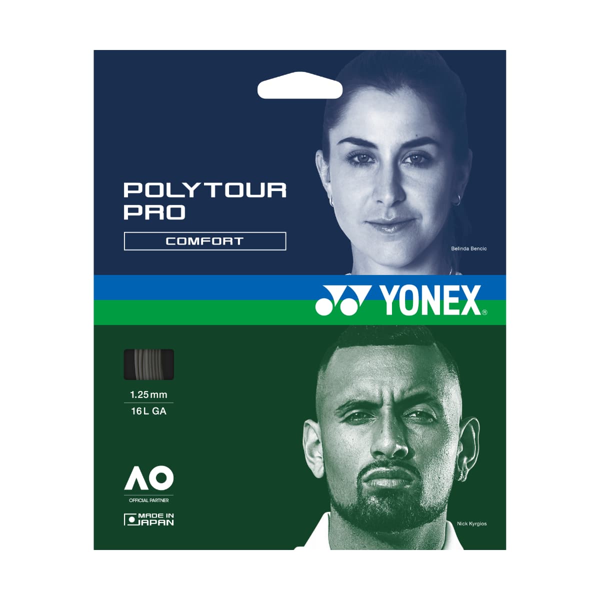 YONEX Polytour Pro 1,25mm - Set - Blau