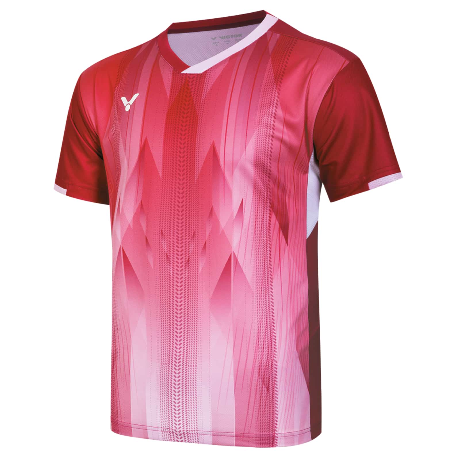 VICTOR Asia T-Shirt T-60002TD D Unisex - Rot - XXL