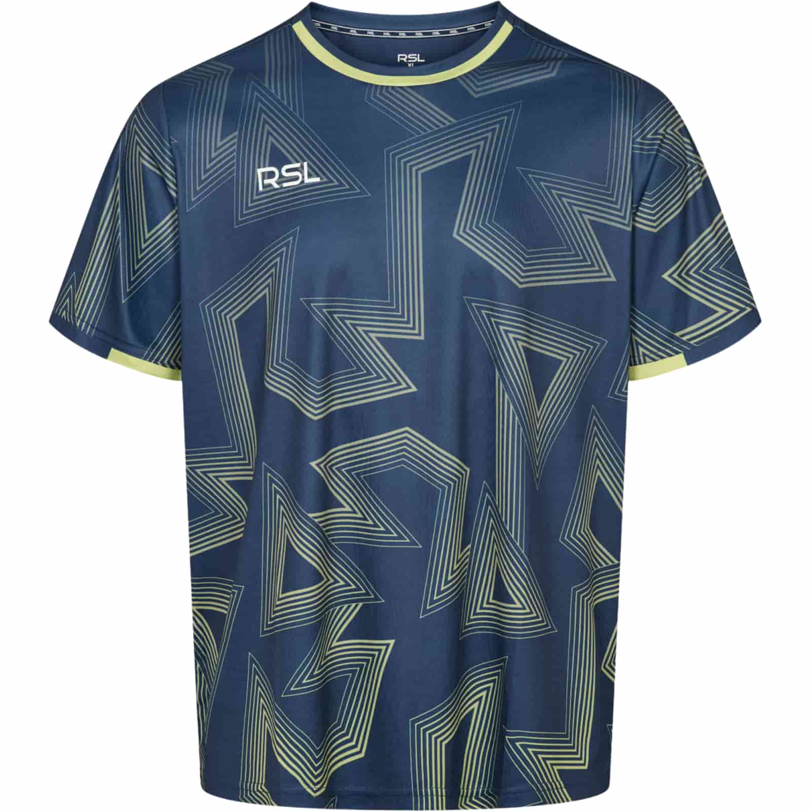 RSL Swift Unisex T-Shirt - Blau/Limette - 3XL