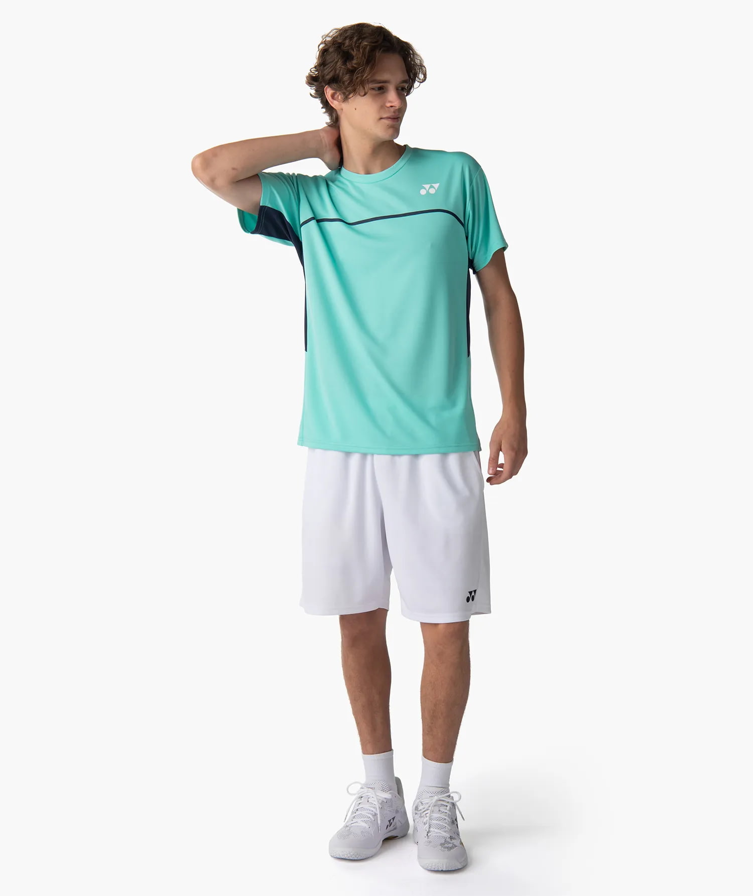 YONEX 15246 Unisex Shorts - Practice - Weiß - XL